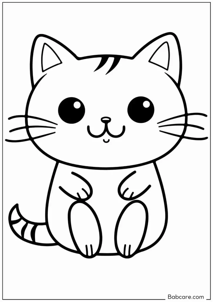 cute Kitty coloring page