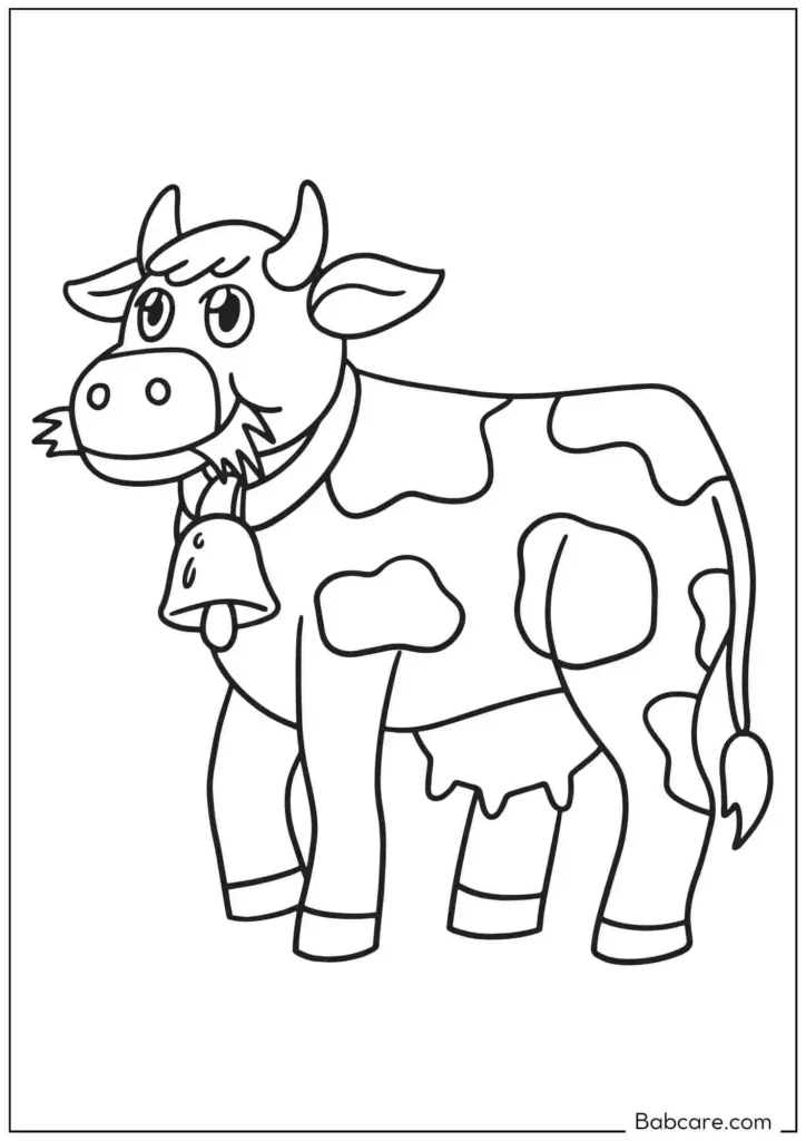 30 Cow Coloring Pages: 2024 Free PDF Printables - BabCare