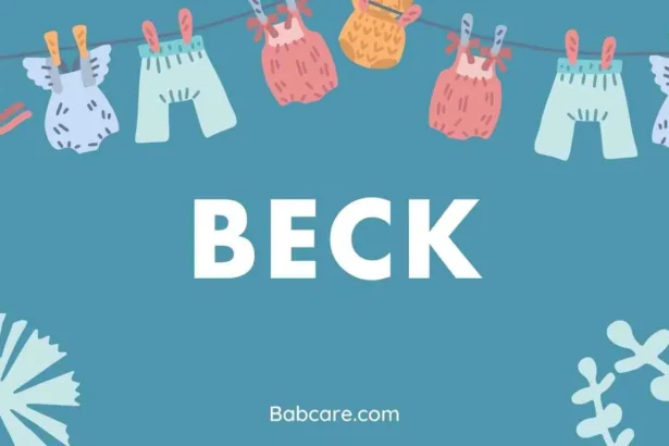 Beck Name Meaning