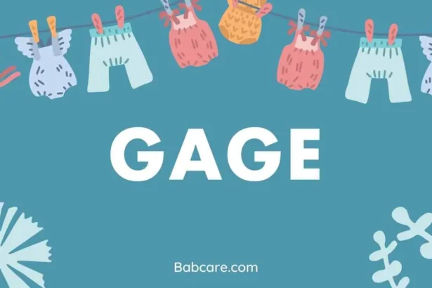 Gage Name Meaning