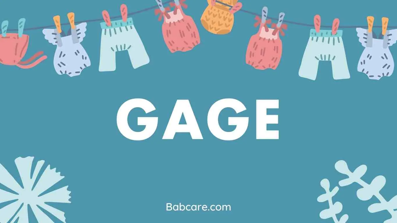 Gage Name Meaning