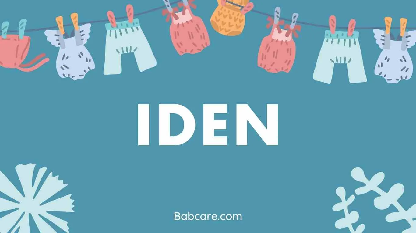 Iden Name Meaning