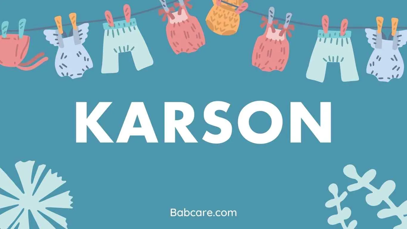Karson name meaning