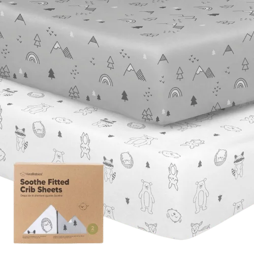 KeaBabies 2Pack Organic Crib Sheets