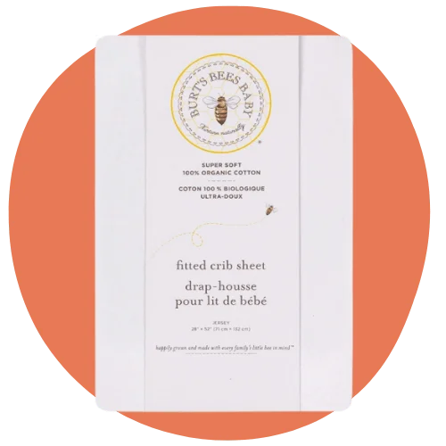 Burt Bees Baby Solid Fitted Crib Sheet